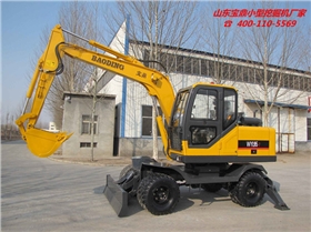 山東寶鼎反鏟式小型挖掘機(jī)廠家輪式挖掘機(jī)產(chǎn)品