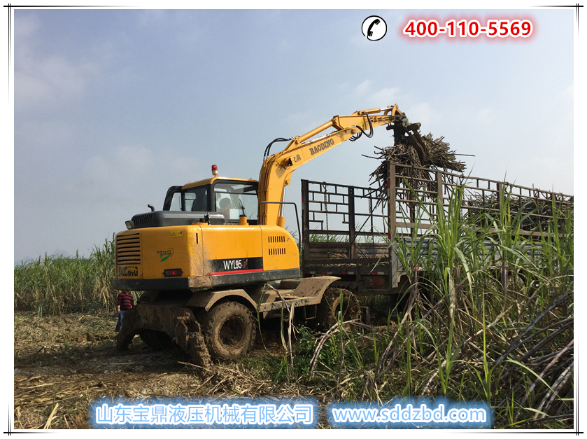 山東寶鼎挖掘機(jī)廠家蔗木裝卸機(jī)產(chǎn)品