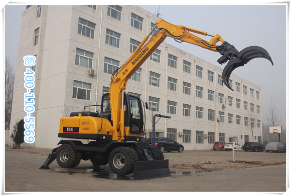 山東寶鼎小型挖掘機(jī)、抓木機(jī)生產(chǎn)廠家