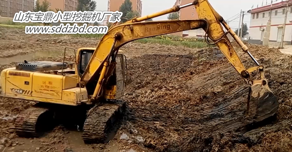 山東寶鼎反鏟式小型挖掘機(jī)