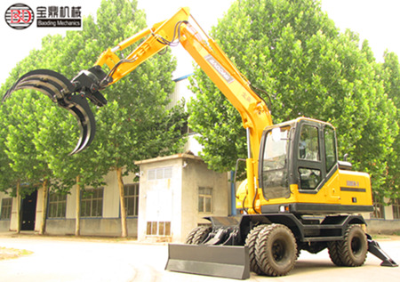 寶鼎挖掘機(jī)抓木機(jī)廠家輪式抓木機(jī)產(chǎn)品