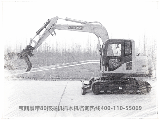 山東寶鼎挖掘機抓木機廠家履帶80挖掘機抓木機產(chǎn)品