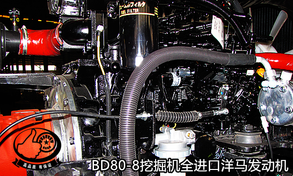 低油耗高收益寶鼎BD80-8小型挖掘機(jī)逐漸備受青睞