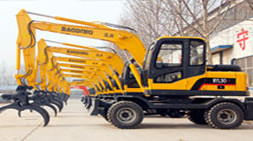 寶鼎小型輪式挖掘機(jī)WY95-7全面升級(jí)跟霧霾說(shuō)byebye