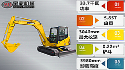 寶鼎新一代履帶式65小型挖掘機產品上市介紹