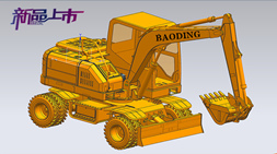 寶鼎新一代小型輪式挖掘機BD80W型號產(chǎn)品技術(shù)特點介紹