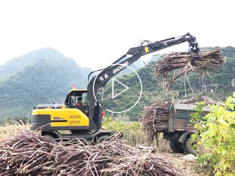 寶鼎抓甘蔗機(jī)挑戰(zhàn)地形極限，輕松勝任